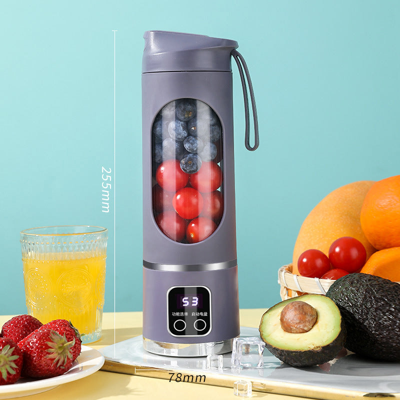 Rechargeable Portable Blender – 450ml USB Juicer Cup for Smoothies & Shakes