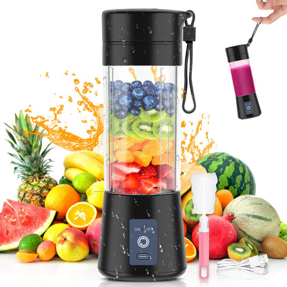 Rechargeable Portable Blender – 450ml USB Juicer Cup for Smoothies & Shakes