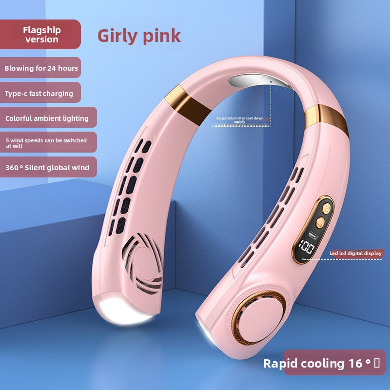 Smart Neck Cooling Fan | Hands-Free Portable Cooling